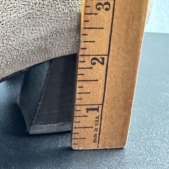 Aquatalia Faylynn Ankle Boot Womens 8 Taupe Pebbled Suede Booties Made in Italy - Picture 15 of 15